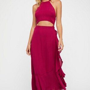 Free People Bring on the Heat Dress Twilight Berry XS